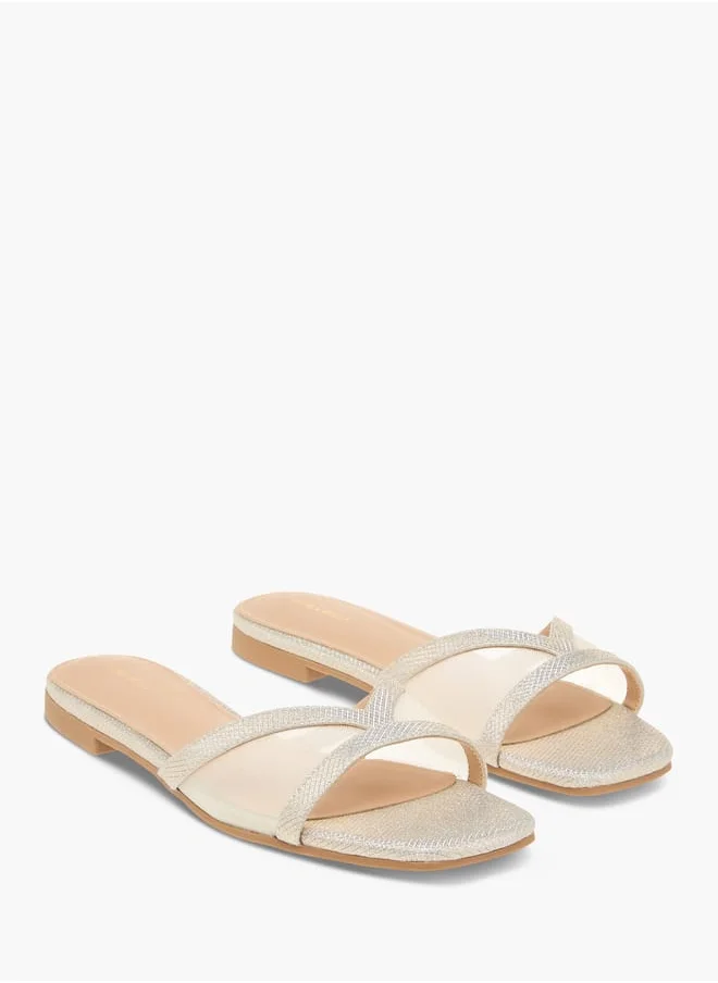 Flora Bella By Shoexpress Women Textured Slip-On Sandals