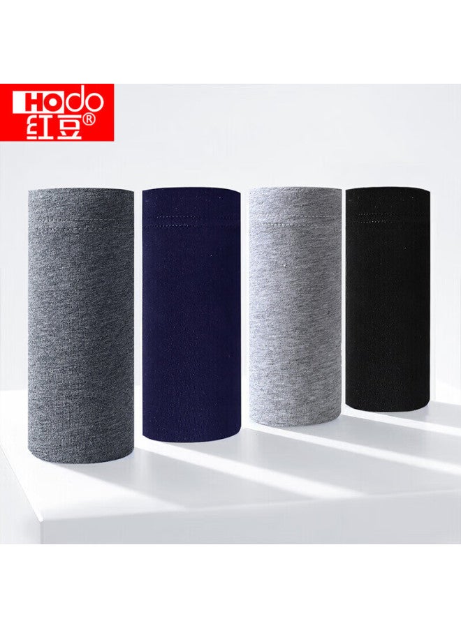 Hongdou Men's Cotton Comfortable Elastic Men's Boxer Briefs Set Of Four 180/86a - Image 3