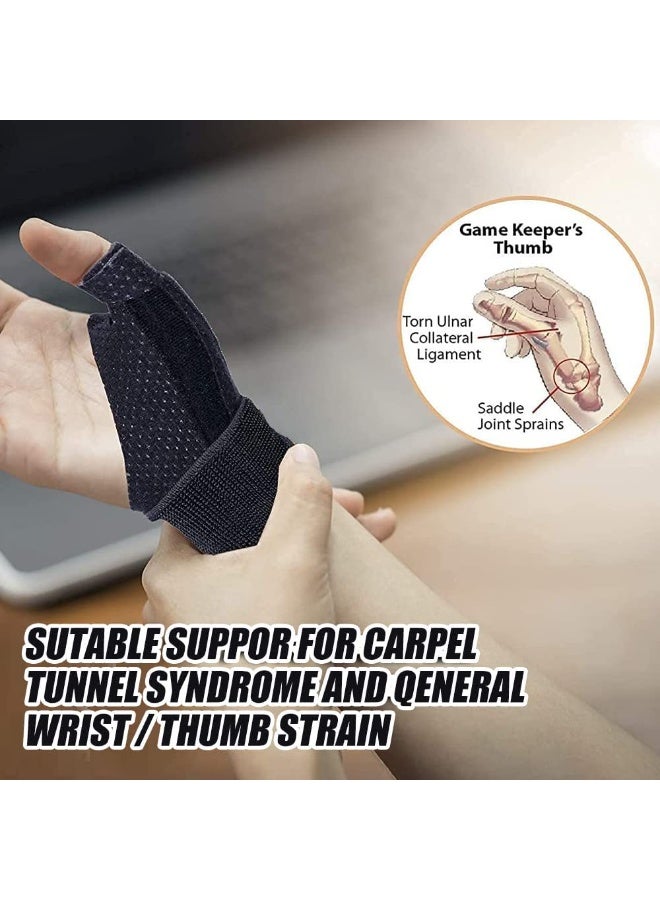 FDTY مثبت الإبهام القابل للانعكاس CMC المصنوع من نسيج Spacer القابل للتنفس، جبيرة Spica، إبهام مختطف لـ BlackBerry Thumb، إصبع الزناد، إبهام الأم، دعامة الإبهام والمعصم الرياضية - Image 3