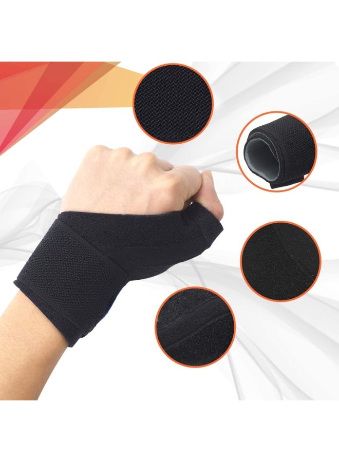 FDTY مثبت الإبهام القابل للانعكاس CMC المصنوع من نسيج Spacer القابل للتنفس، جبيرة Spica، إبهام مختطف لـ BlackBerry Thumb، إصبع الزناد، إبهام الأم، دعامة الإبهام والمعصم الرياضية - Image 5