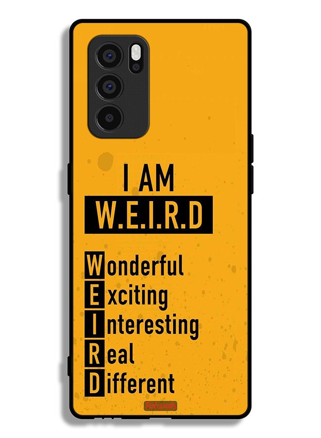 Tolwak Oppo Reno6 Pro 5G Protective Case Cover I Am Weird - Image 2