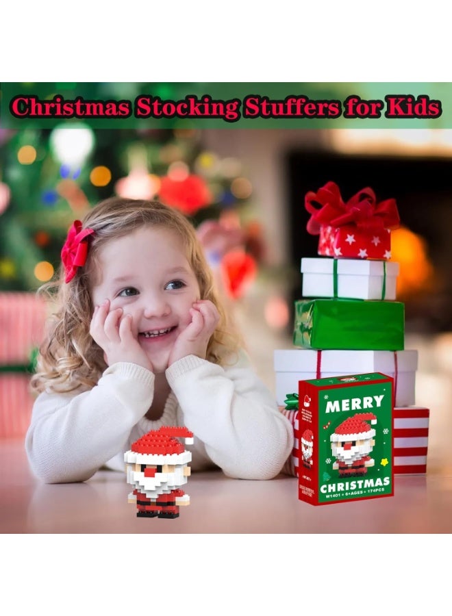 مجموعة مكعبات بناء سانتا كلوز لعيد الميلاد متوافقة مع تقويم مجيء ليغو 2025، صندوق هدايا العطلات، هدايا رأس السنة الجديدة للأطفال والأولاد والبنات والبالغين - Image 4