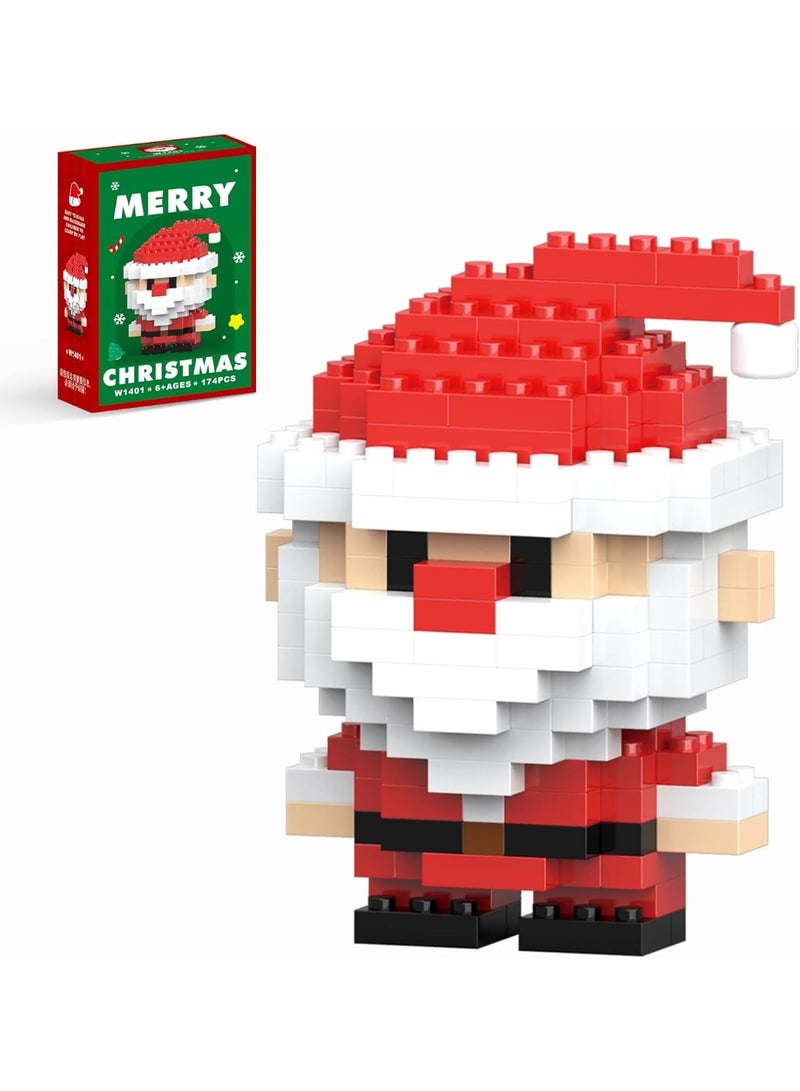 مجموعة مكعبات بناء سانتا كلوز لعيد الميلاد متوافقة مع تقويم مجيء ليغو 2025، صندوق هدايا العطلات، هدايا رأس السنة الجديدة للأطفال والأولاد والبنات والبالغين - Image 1