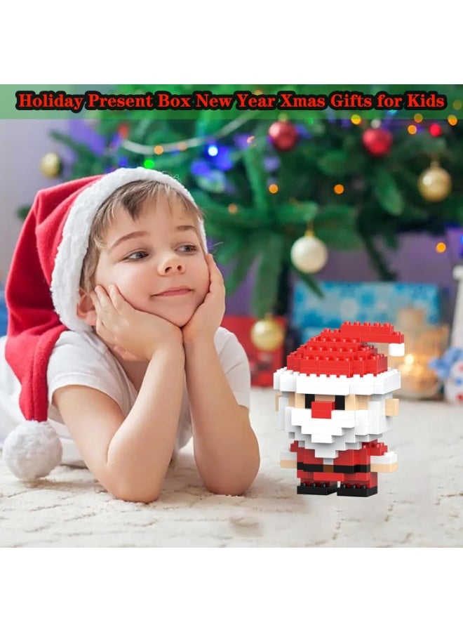 مجموعة مكعبات بناء سانتا كلوز لعيد الميلاد متوافقة مع تقويم مجيء ليغو 2025، صندوق هدايا العطلات، هدايا رأس السنة الجديدة للأطفال والأولاد والبنات والبالغين - Image 2