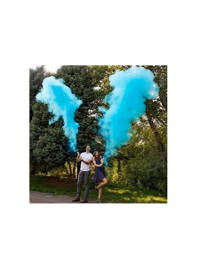 Shreeji 4 pack Blue Gender Reveal Confetti Cannon, 30 cm Party Poppers for Pregnancy Announcement | Gender Reveal Confetti | Baby Boy Gender Reveal Party Supplies | Confetti Popper [4 Pack] - Image 3