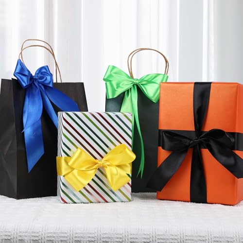 NESCCI 200 Yards Ribbon,1-1/2 Inch Satin Ribbon,Single Face Satin Ribbons, Perfect for Gift Wrapping,Wedding Decoration,Handmade Bows,Wrapping Bouquet, Halloween, Christmas - Image 3