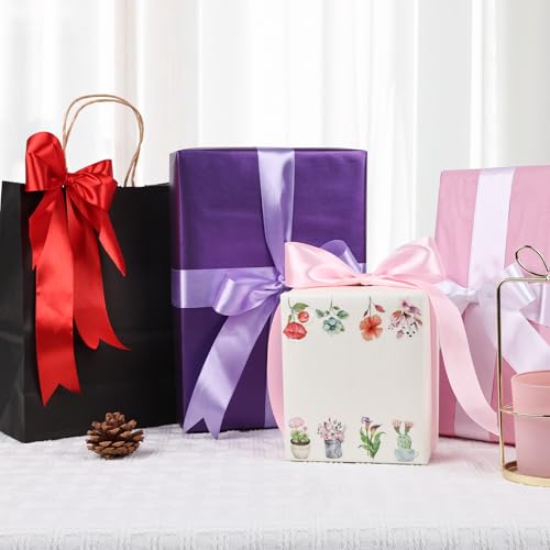 NESCCI 200 Yards Ribbon,1-1/2 Inch Satin Ribbon,Single Face Satin Ribbons, Perfect for Gift Wrapping,Wedding Decoration,Handmade Bows,Wrapping Bouquet, Halloween, Christmas - Image 4