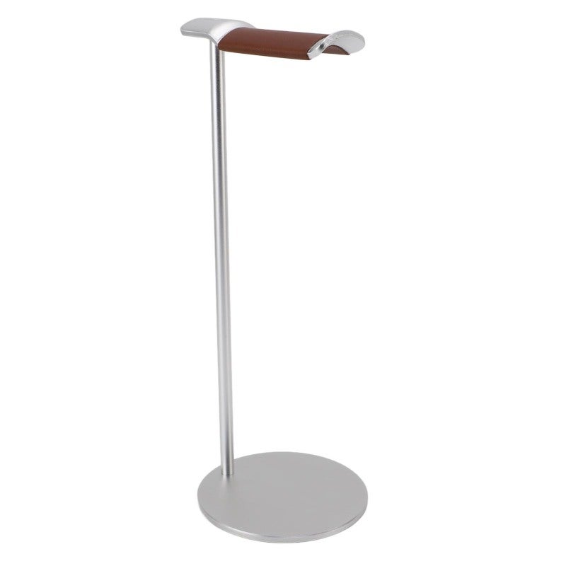 Aluminum Alloy Headphone Stand Silver Desktop Gaming Headset Holder - Sturdy Elegant Design - Soft Cushioned Top for Home Studio Computer - Image 4
