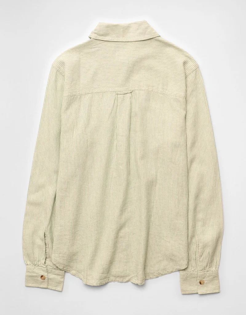 امريكان ايجل قميص بأزرار من مزيج الكتان