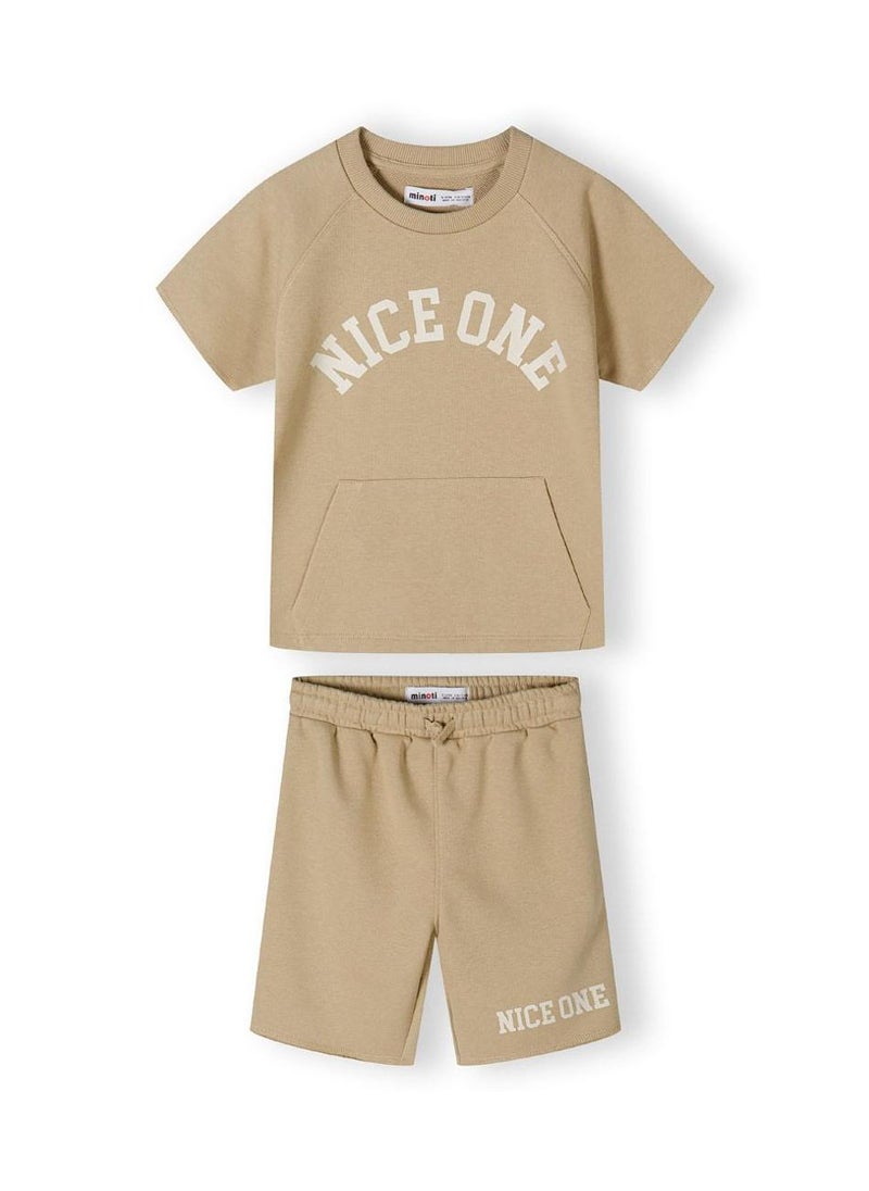 MINOTI Boy’s Two-Piece Set with Printed T-Shirt and Shorts - Image 2