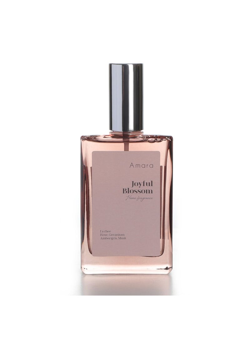 DANUBE HOME Amara Humble Joyful Blossom Room Spray – Long-Lasting Premium Home Fragrance, Luxury Air Freshener for Bedroom, Living Room, Office & Car, Eliminates Odors with Floral Aroma 100ml  L6.2XW3.4XH11Cm - Image 1