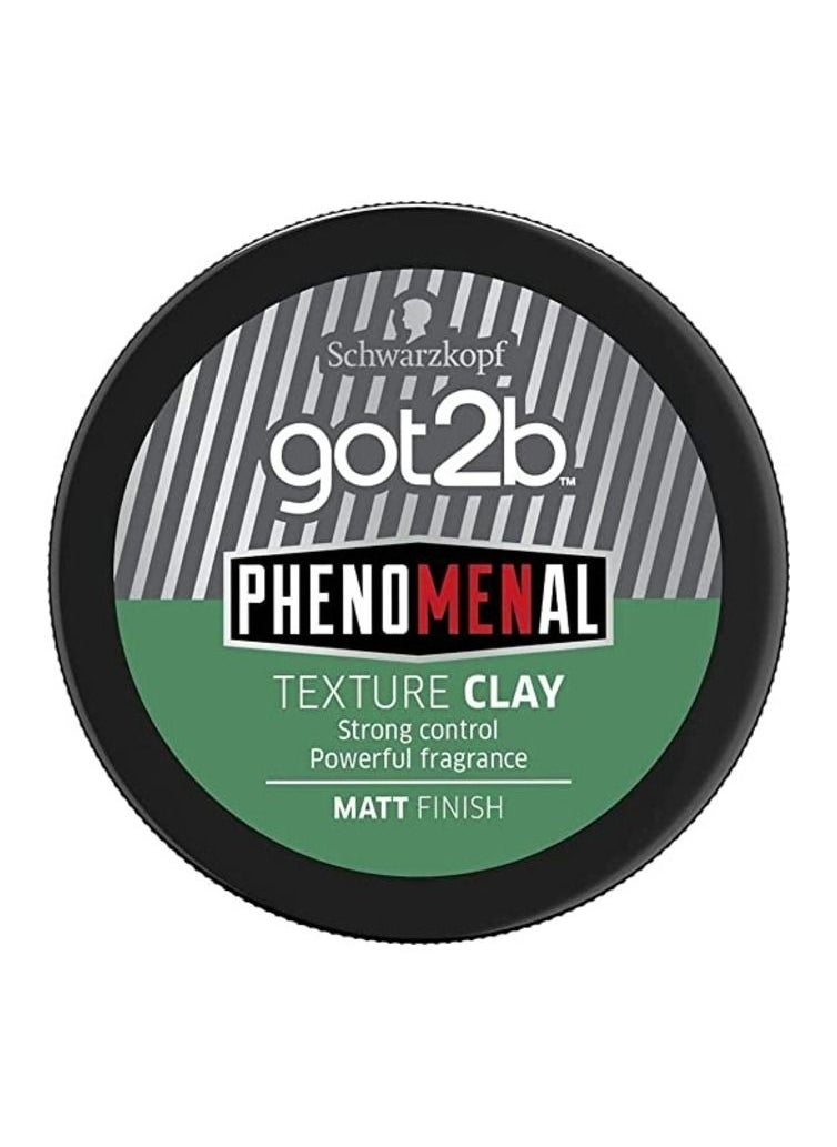 Got2b - Schwarzkopf got2b PhenoMENal Texture Hair Styling Clay 100ml - Image 1