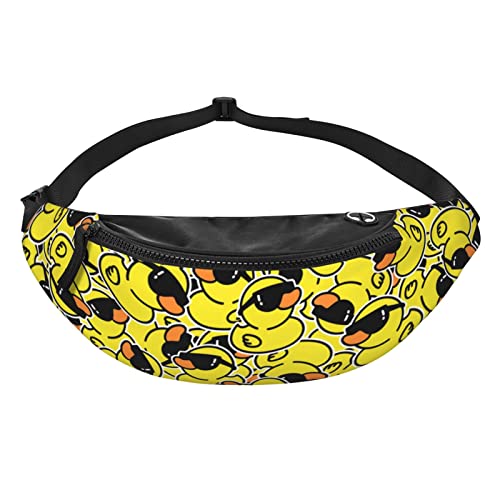 TUSBUIR Funny Duck with Glasses Fanny Pack Crossbody Waist Bag Pack for Men Women Belt Bag for Travel Walking Running Hiking Fishing - Image 3