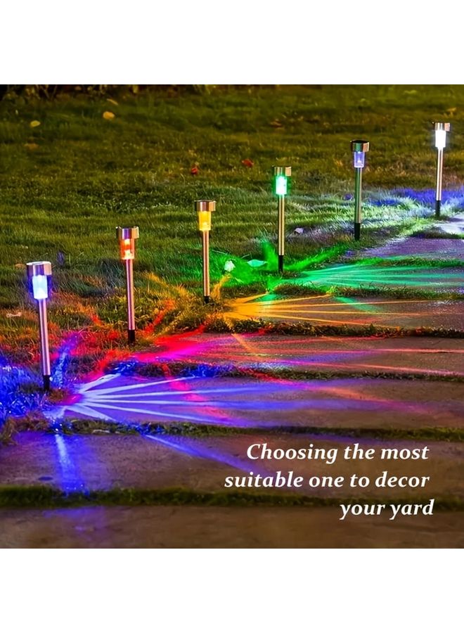 10PCS Solar LED Lights Outdoor Warm Light For Garden Lawn Path - Image 3