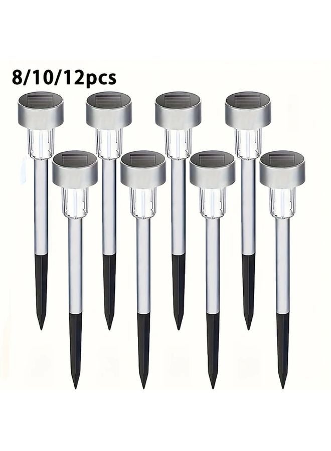 10PCS Solar LED Lights Outdoor Warm Light For Garden Lawn Path - Image 2