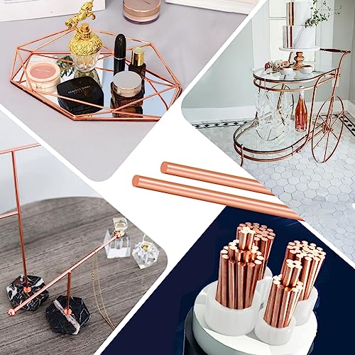 Tynulox 5Pcs 9 Gauge Pure Electrode Copper Round Rod 3.0mm Dia 10" Length Bare Copper Cu Metal Rod for Metal Craft Hobbies - Image 5
