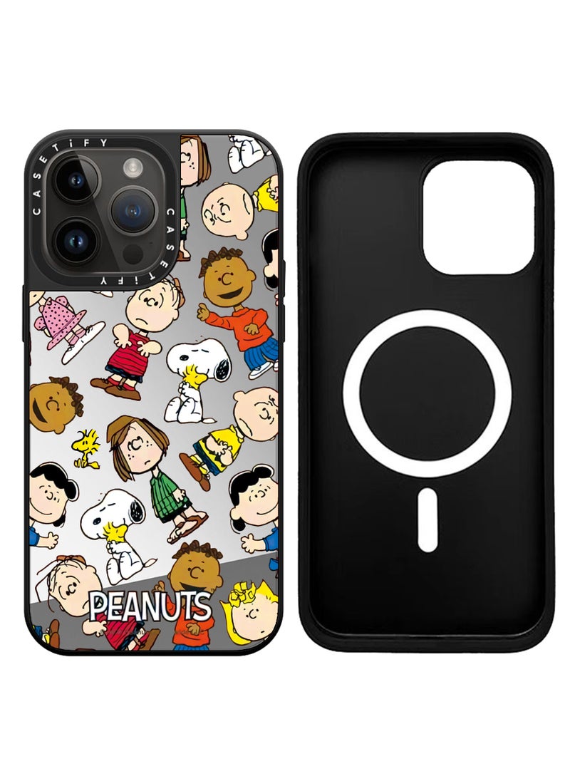 Casetify - Apple iPhone 15 Pro Max Case Snoopy family Magnetic Adsorption Phone Cover - Mirror Face - Image 1