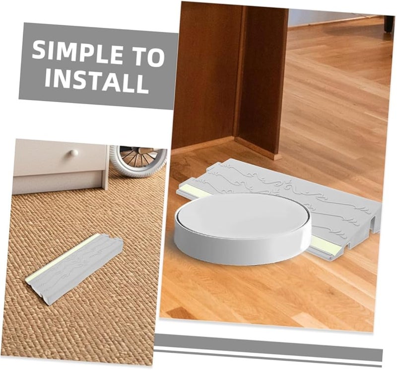 Heavy Duty Plastic Robot Vacuum Transition Ramp Non Slip Design for Indoor Steps - Image 4