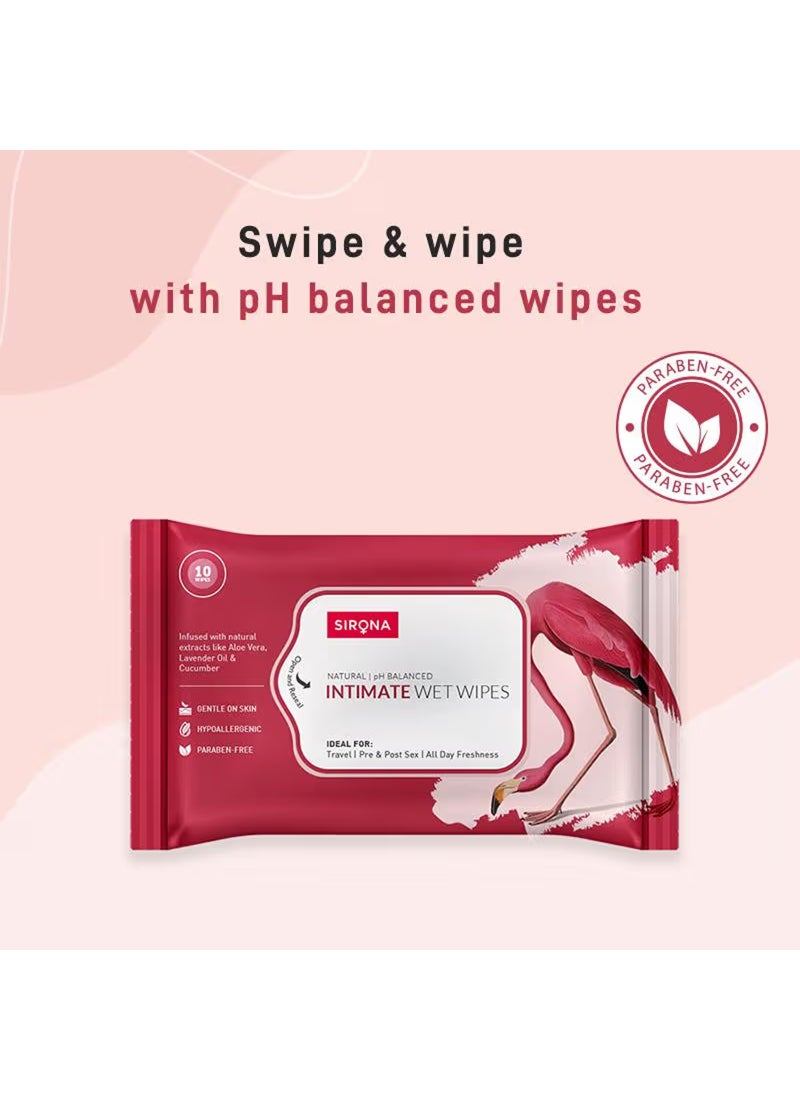 Sirona Natural Intimate Wipes, PH Balanced - Image 3