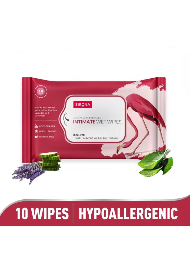 Sirona Natural Intimate Wipes, PH Balanced - Image 2