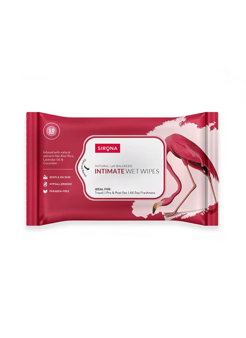 Sirona Natural Intimate Wipes, PH Balanced - Image 1