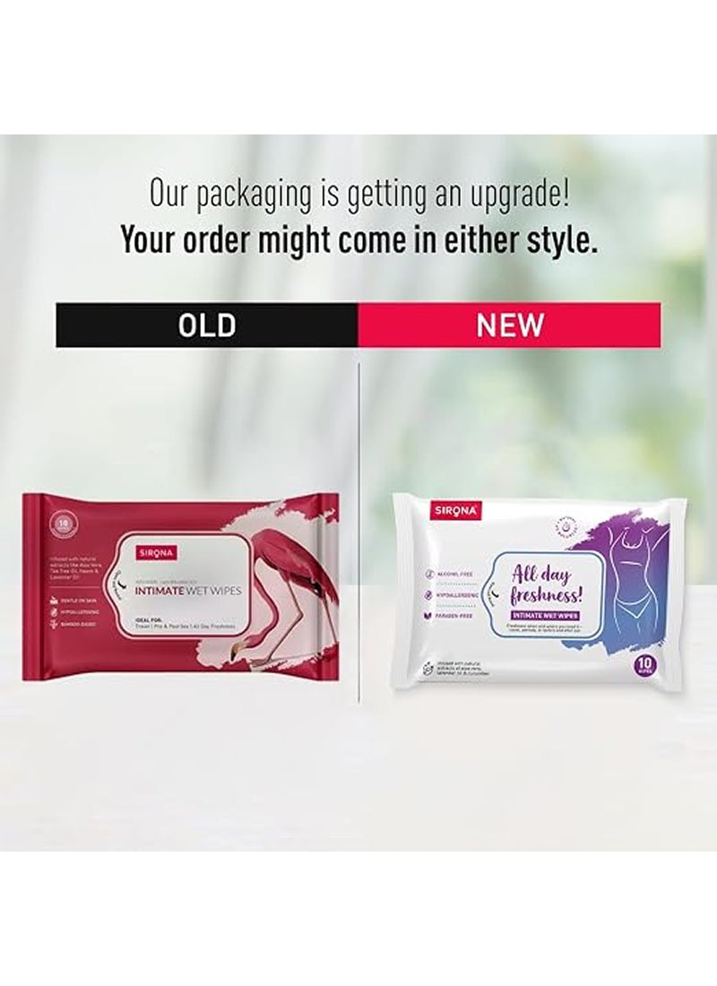 Sirona Natural Intimate Wipes, PH Balanced - Image 5