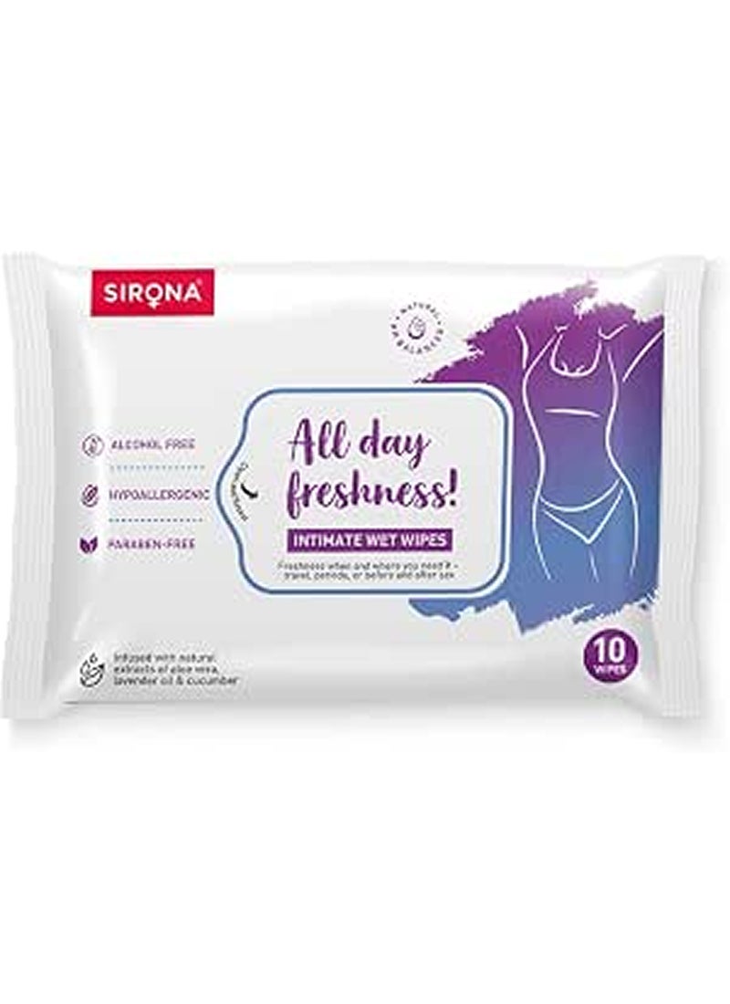 Sirona Natural Intimate Wipes, PH Balanced - Image 4