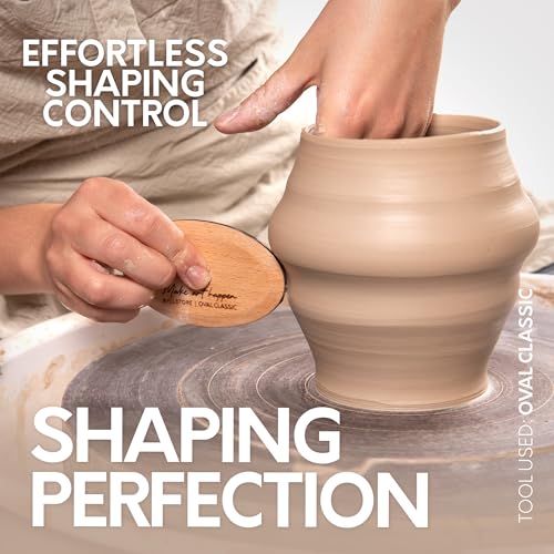 Byllstore Essential Pottery Ribs for Clay | Shaping & Smoothing Tools | Solid Beech Wood | 6-Pack - Image 3