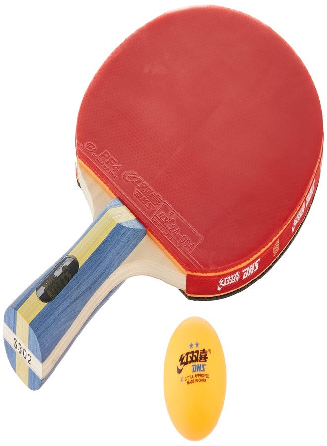 DHS TT BAT S-S302 DHS WITH TT BALL DHS 40MM 2 STAR ORANGE (30 Pcs Box) AND TT BAT COVER RC104 DHS BLUE - Image 3