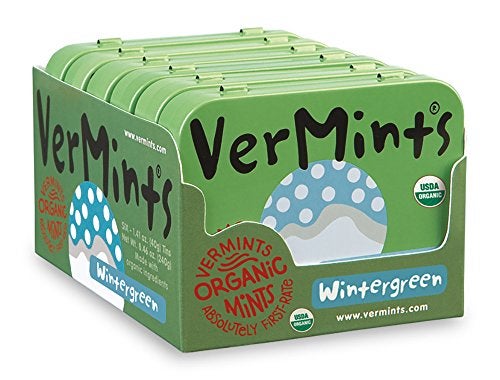 VerMints Organic Breath Mints Wintergreen  Real LongLasting Refreshment Travel Size Tin  NonGMO Vegan Nut Free Gluten Free  Kosher Organic Candy Mints 141oz Tins Pack of 6 - Image 5