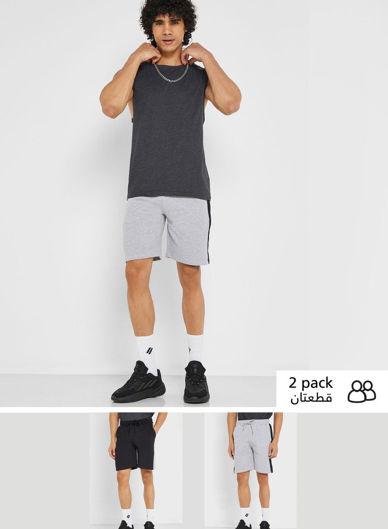 Seventy Five 2 Pack Panel Shorts  - Image 1