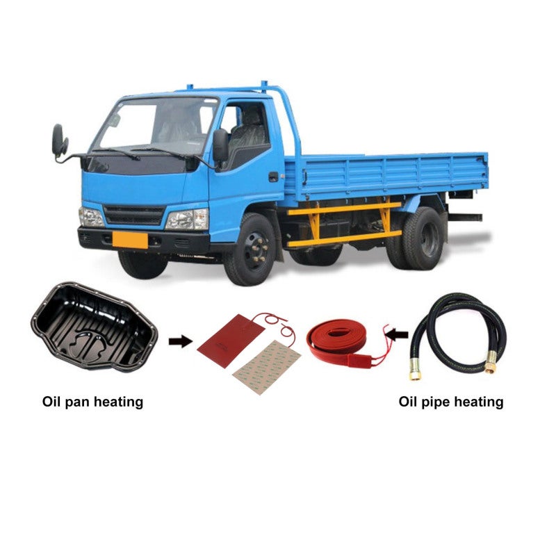 Fuel Tank Heater Pad 100W 230mm Length 130mm Width Fast Heating Waterproof Silicone Heating Pad DC24V - Image 3