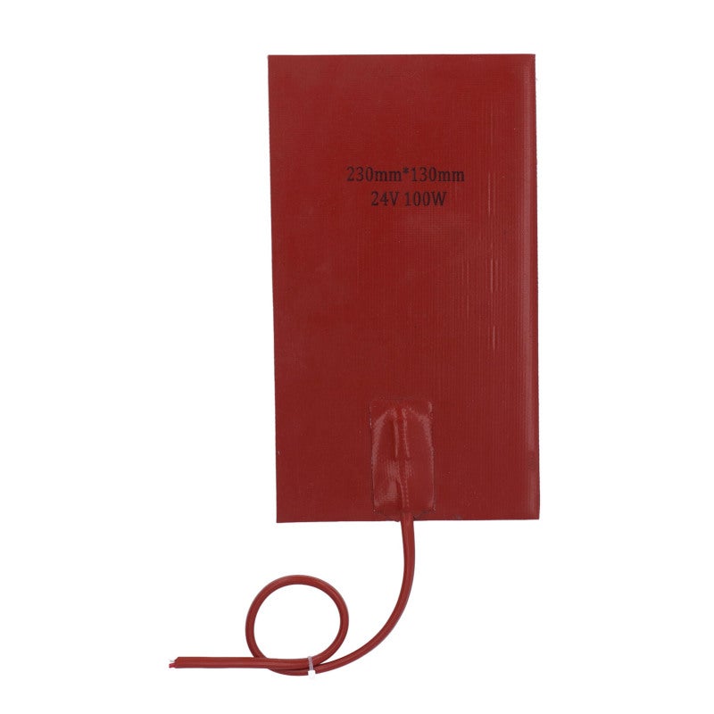 Fuel Tank Heater Pad 100W 230mm Length 130mm Width Fast Heating Waterproof Silicone Heating Pad DC24V - Image 1