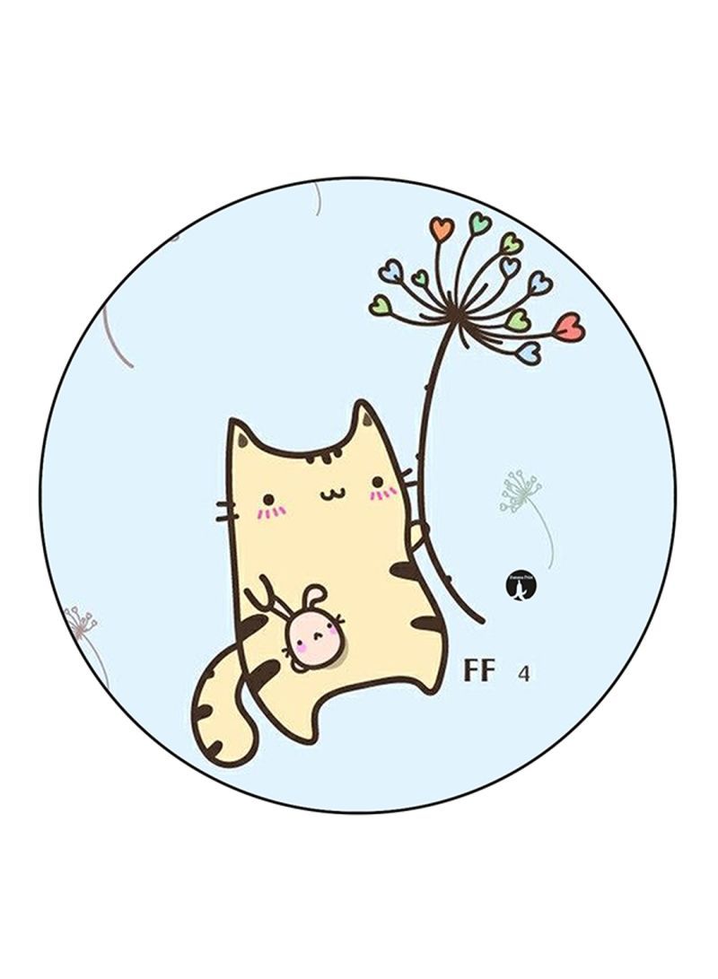 RKN Cat Printed Mouse Pad  Multicolour