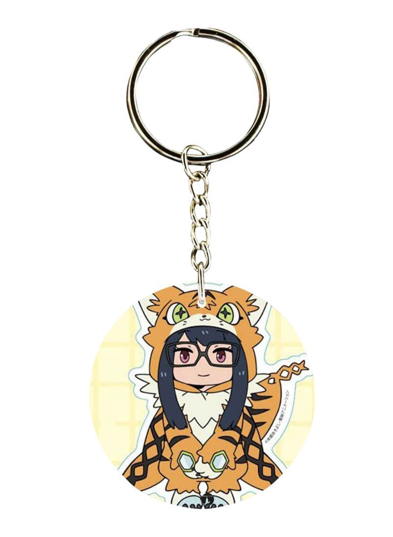 Anime Digimon Printed Keychain