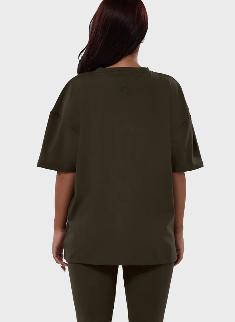 Glossy Lounge Crew Neck T-Shirt
