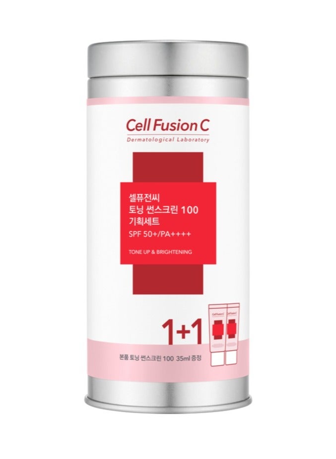 سيل فيوجن سي واقي الشمس تونينغ من سيل فيوجن سي لتفتيح البشرة – بمعامل حماية SPF 50+ PA++ (35 مل × 2) - Image 1