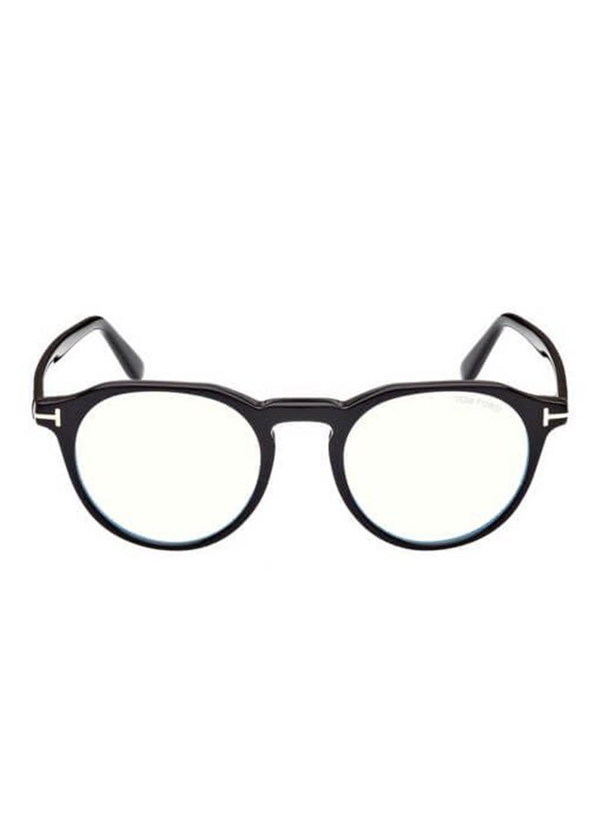 TOM FORD Men's Round Eyeglasses - TF5833-B 001 49 - Lens Size: 49 Mm - Image 1