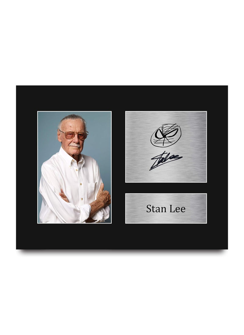 HWC Trading HWC Trading Stan Lee Marvel Gifts USL Signed Printed Autograph Picture for TV Show Fans - US Letter Size  - Image 1