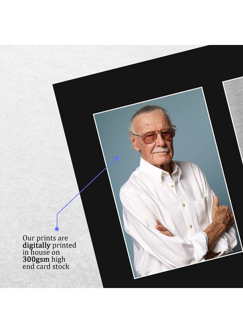 HWC Trading HWC Trading Stan Lee Marvel Gifts USL Signed Printed Autograph Picture for TV Show Fans - US Letter Size  - Image 4