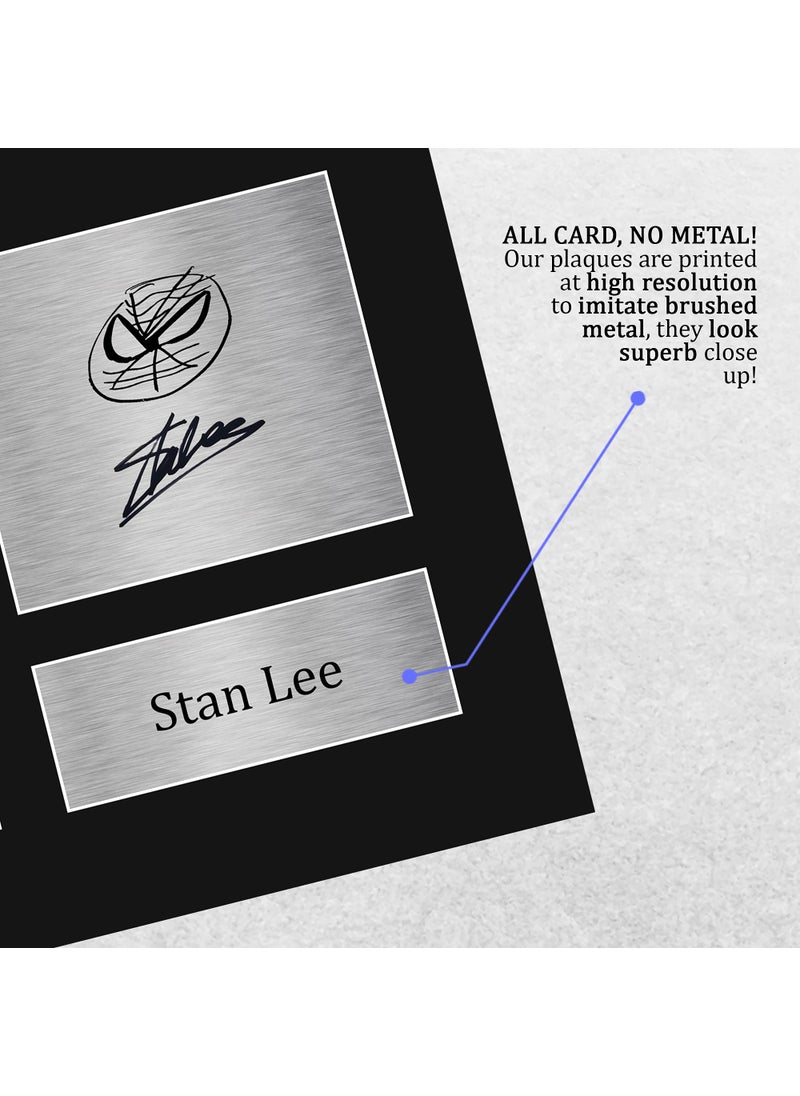 HWC Trading HWC Trading Stan Lee Marvel Gifts USL Signed Printed Autograph Picture for TV Show Fans - US Letter Size  - Image 5