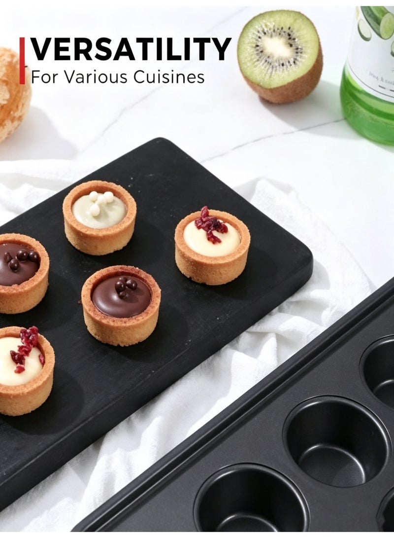 Halamine 48-Cavities Mini Muffin Bakeware Pan,Small Cupcake Pan,Premium Nonstick Muffin Tin for Baking Cheesecake,Black ,40.5*32cm - Image 5
