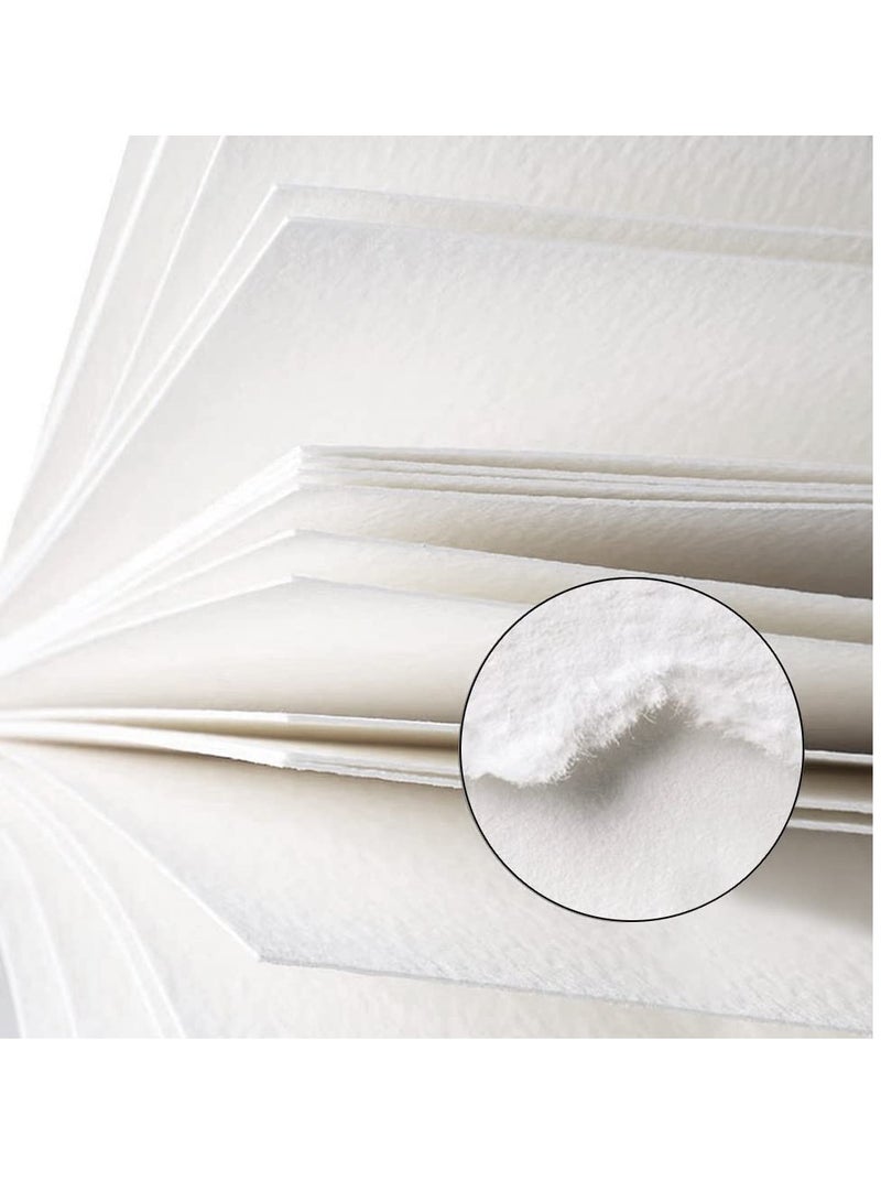 Portable Mini Watercolor Sketchbook with 20 Tearable Textured Sheets for Artists - Image 5