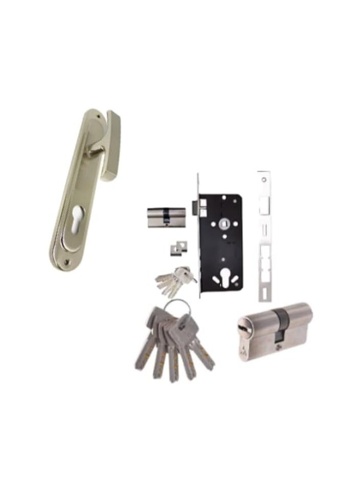 Calon Al Ahram Computer 5 Key with Silver Apartment Door Handle 