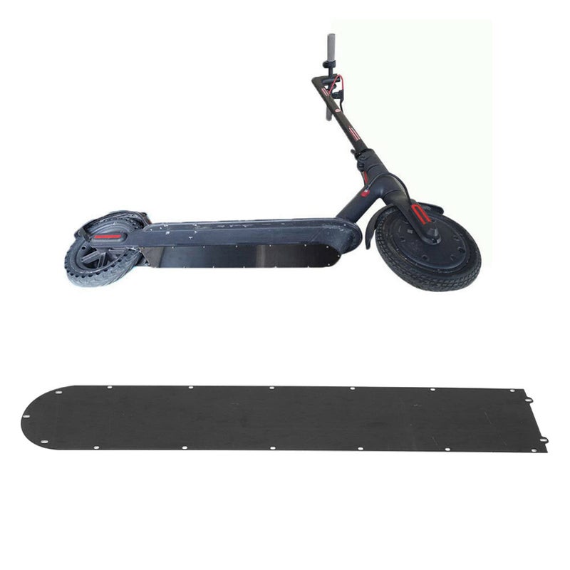 Mrisata Battery Cover Aovo Pro Bottom Plate Scooter Plates Escooter Bottom Base Board Black Stainless Steel Battery Compartment Bottom Cover for Mijia M365 Electric Scooter - Image 2