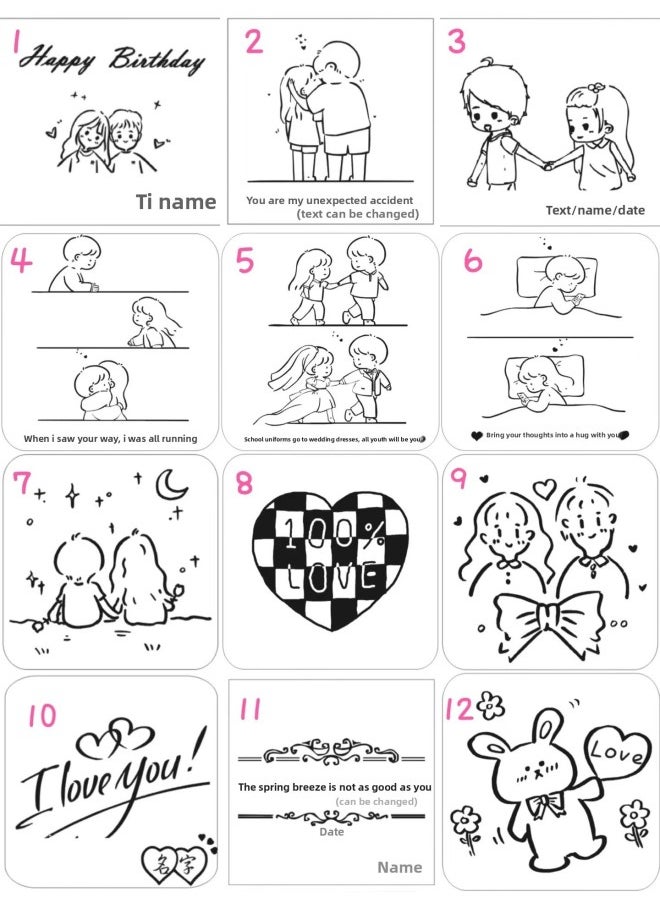 Wooden Fixed Print Engraving Spring Music Box Music Box Sky City Children's Male And Female Friends Birthday Gift Students-Color:[engraving] Log Silver Core (choose 1 From 10 Tracks)  - Image 5