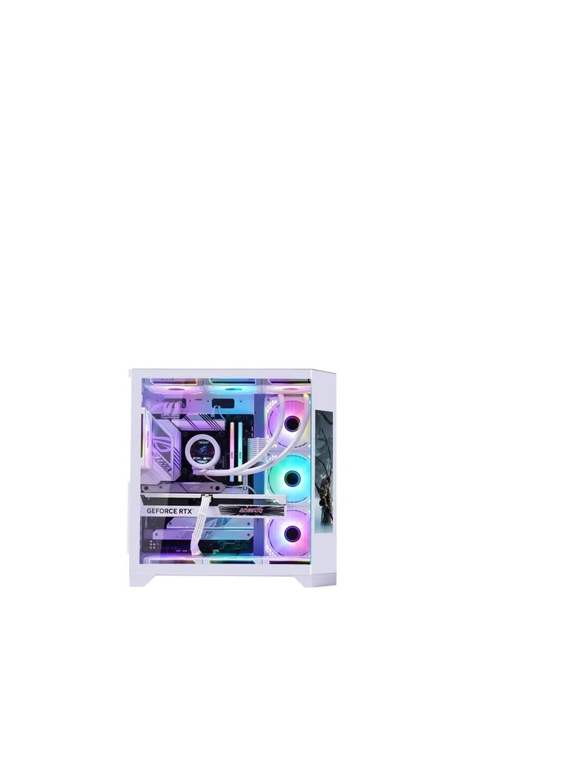 WJCOOLMAN مروحة WJCOOLMAN Y60 PRO 7UNI LCD بيضاء - Image 2