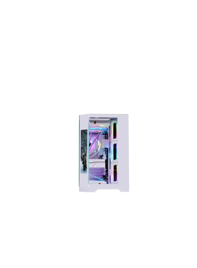 WJCOOLMAN مروحة WJCOOLMAN Y60 PRO 7UNI LCD بيضاء - Image 3
