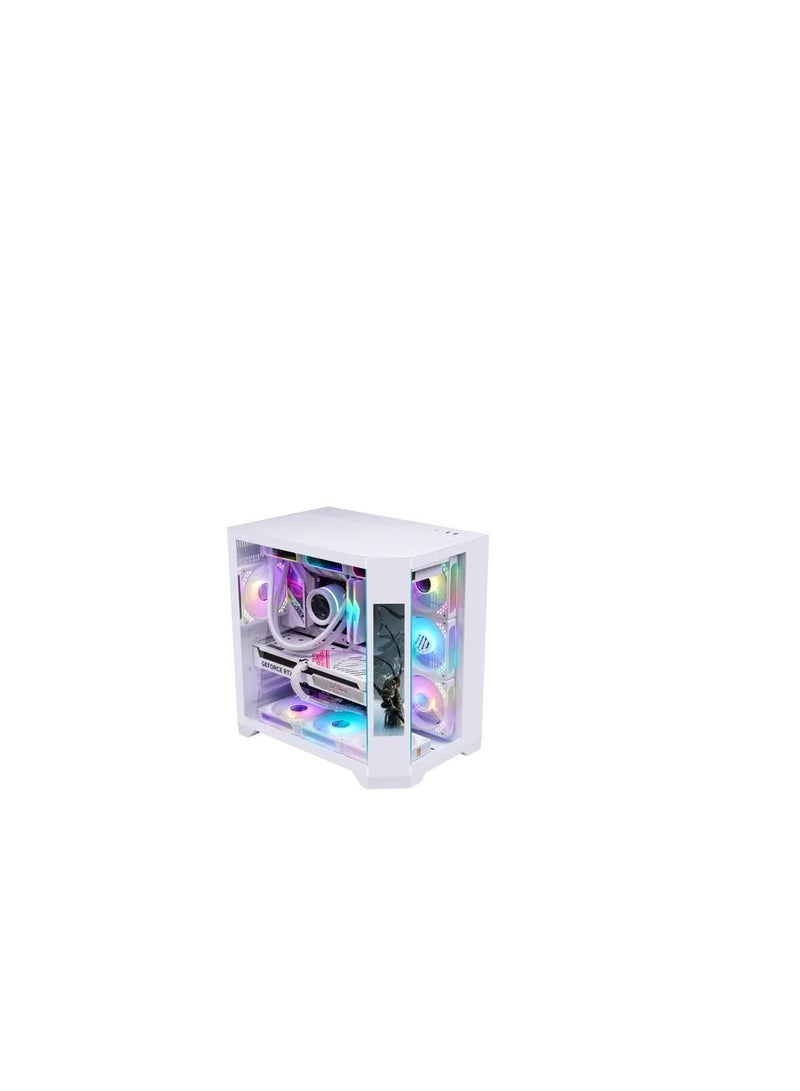 WJCOOLMAN مروحة WJCOOLMAN Y60 PRO 7UNI LCD بيضاء - Image 4