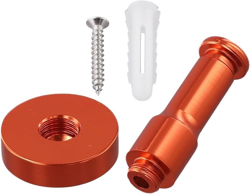 Orange Heavy Duty Waterproof Anti Rust Aluminum Wall Hook for Hats Clothes Kitchen - Image 3